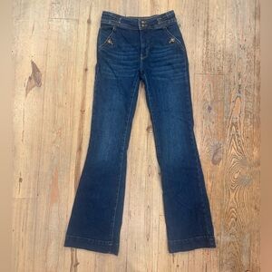 Pilcro Anthropologie High Rise Trouser Bootcut Jeans size 25